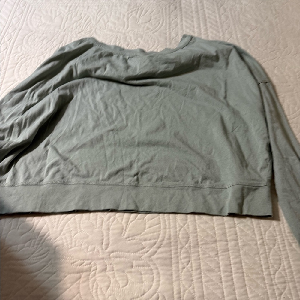 Mono B Sage Long Sleeve Top